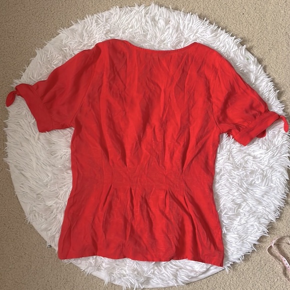 One Clothing Linen Style Button Down Blouse - Picture 6 of 6